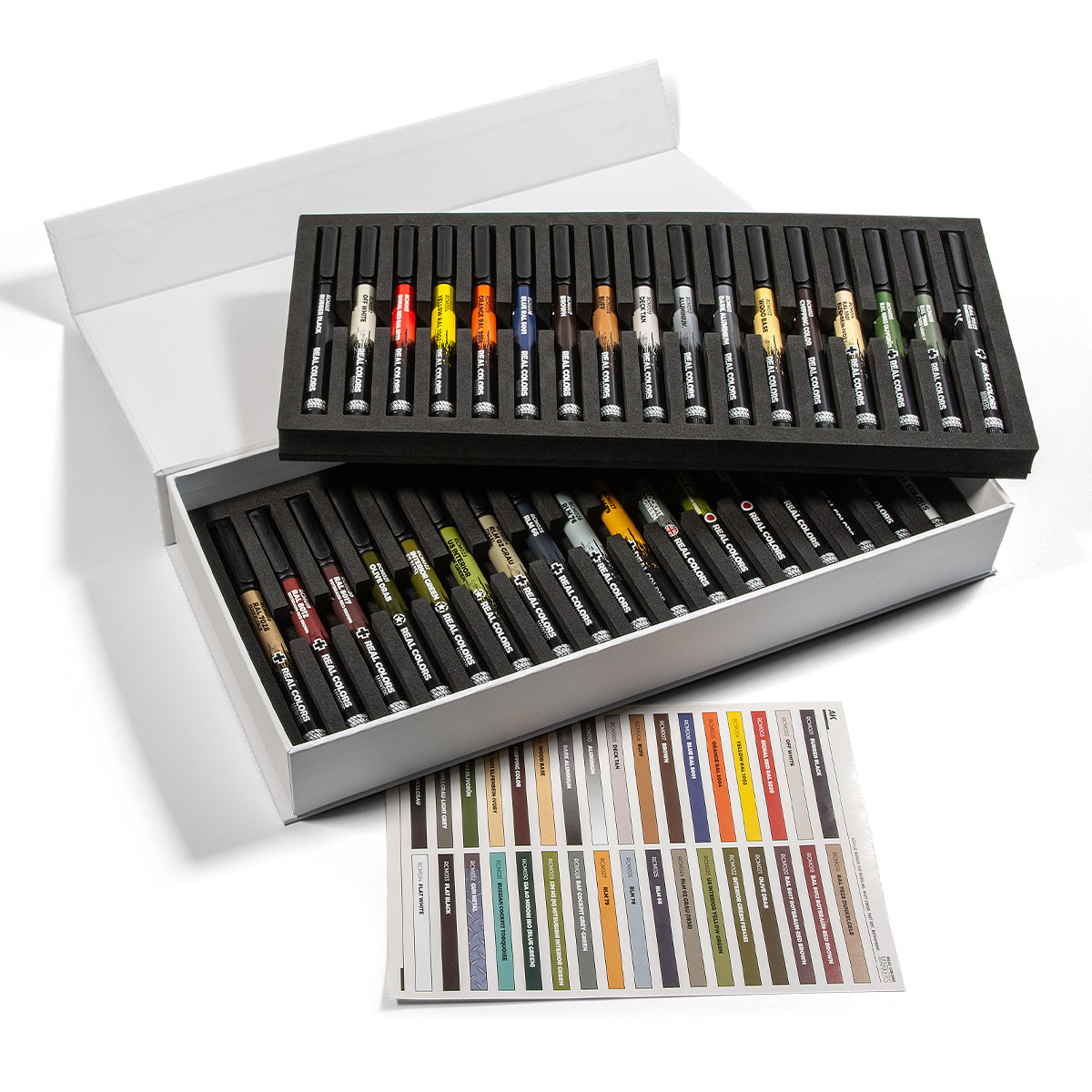 AK Interactive Real Colors Markers Special Box Real Colors Markers - 34 Unit - Trinity Hobby