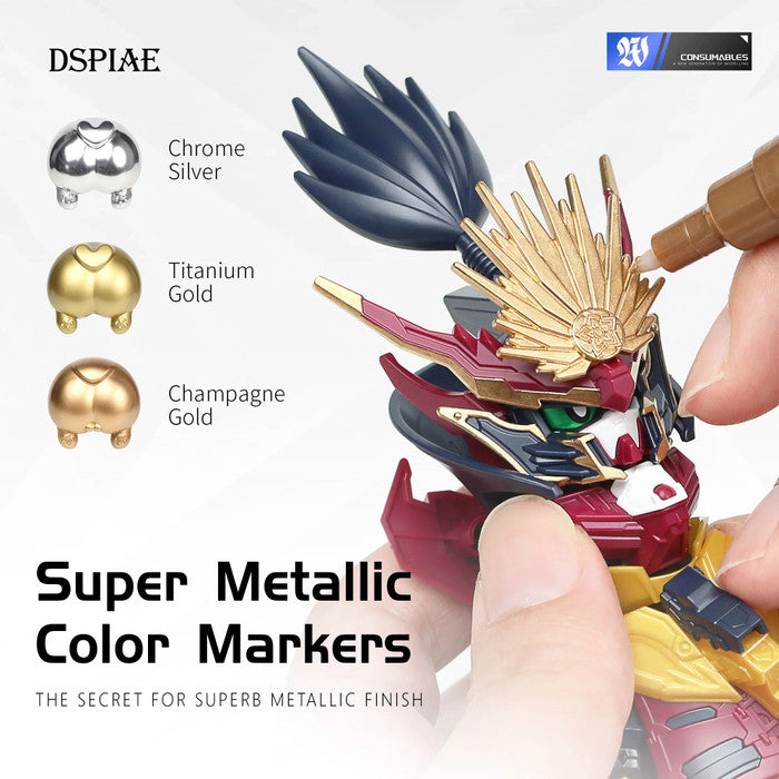 DSPIAE Super Metallic Color Markers - Titanium Gold