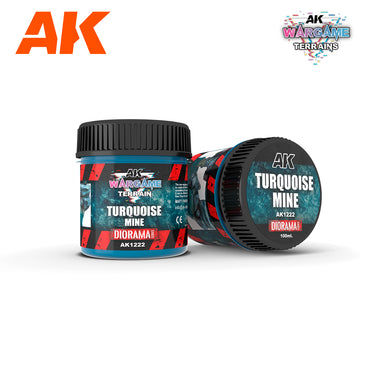 AK Interactive Wargame Battle Ground Terrains Turquoise Mine - 100ml (Acrylic)