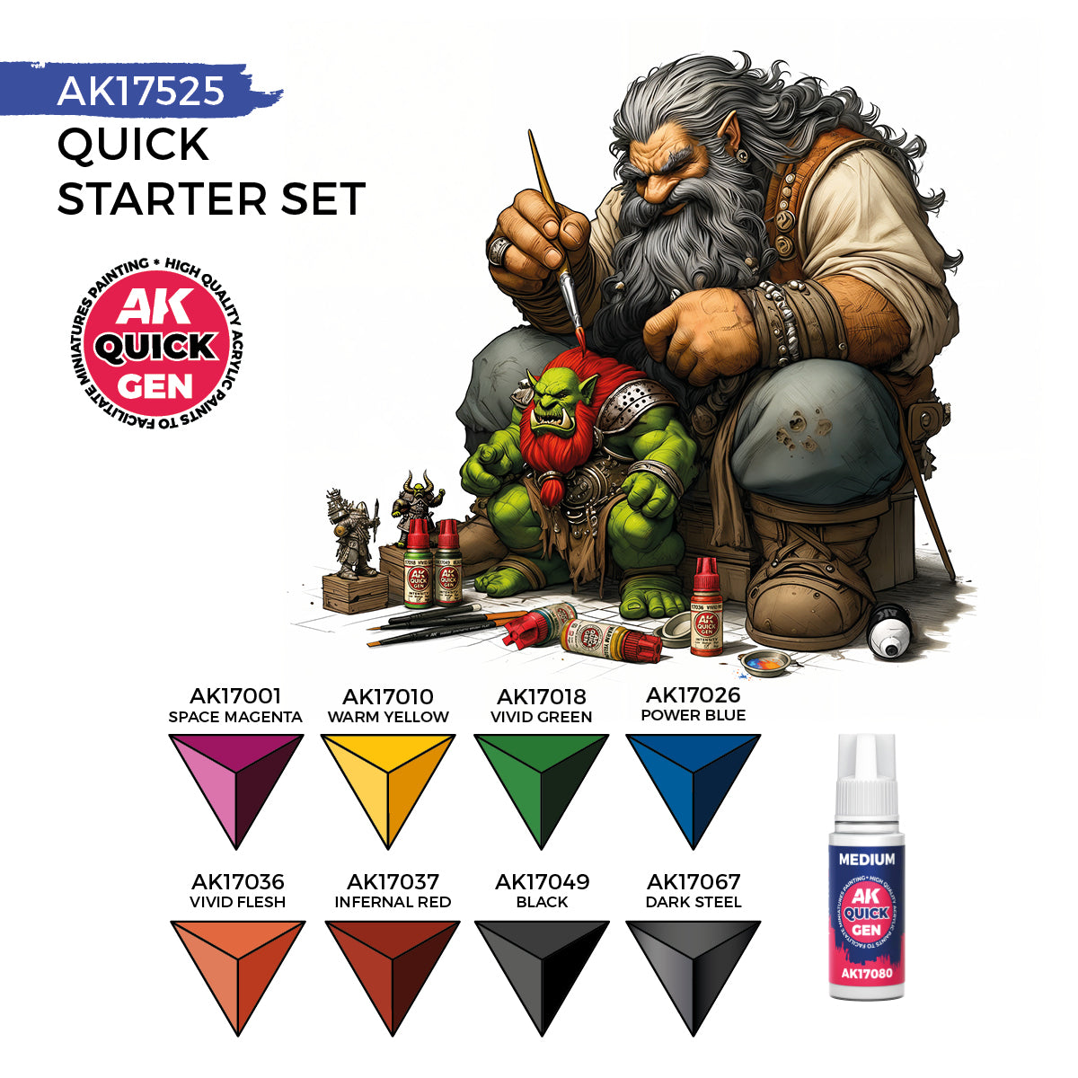 AK Interactive Quick Gen - Quick Starter (1 Brush) - Trinity Hobby