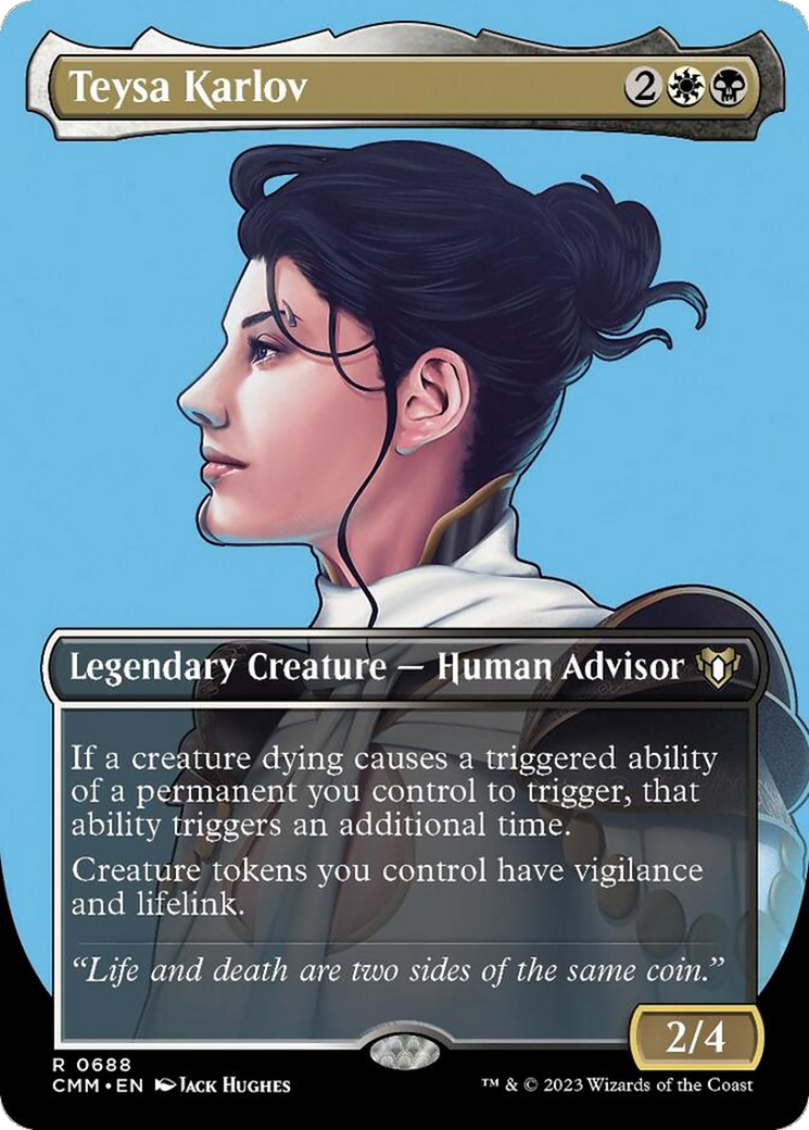 Teysa Karlov (Borderless Profile) [Commander Masters] - Trinity Hobby