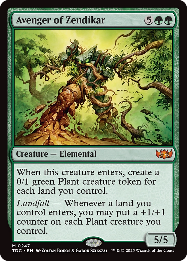 Avenger of Zendikar (TDC-247) - [Commander: Tarkir: Dragonstorm] - Trinity Hobby