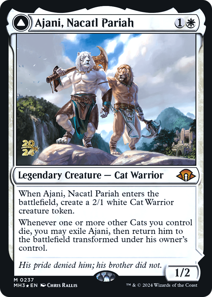Ajani, Nacatl Pariah [Modern Horizons 3 Prerelease Promos] - Trinity Hobby