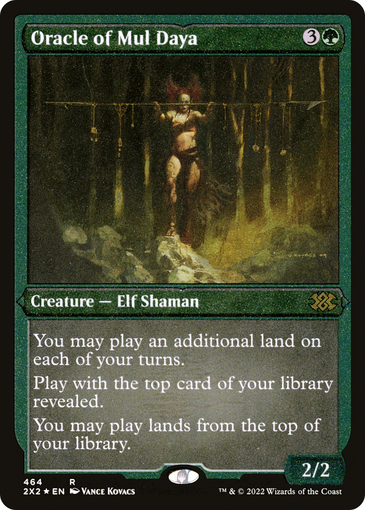 Oracle of Mul Daya (Foil Etched)  [Foil]  (2X2-464) - [Double Masters 2022] - Trinity Hobby