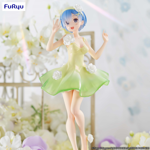 FURYU Corporation Re:ZERO -Starting Life in Another World-　Trio-Try-iT Figure -Rem Flower Dress- - Trinity Hobby