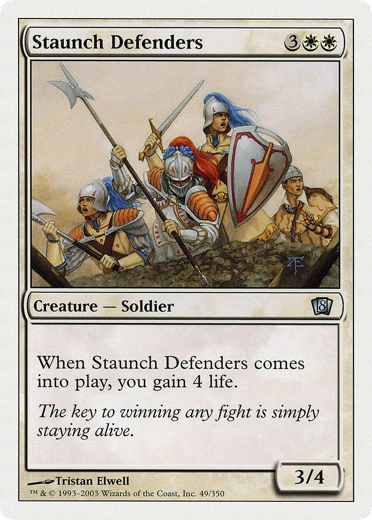 Staunch Defenders  (8ED-049) - [Eighth Edition] - Trinity Hobby