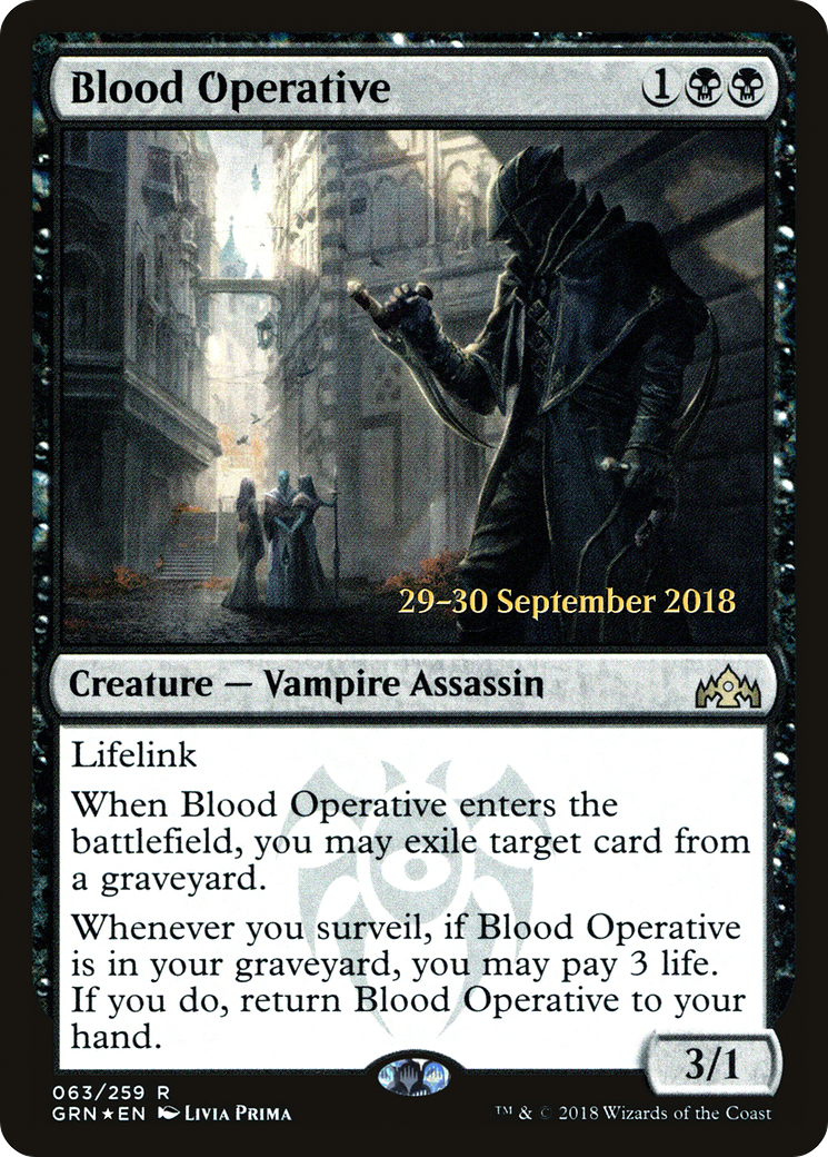 Blood Operative [Guilds of Ravnica Prerelease Promos] - Trinity Hobby