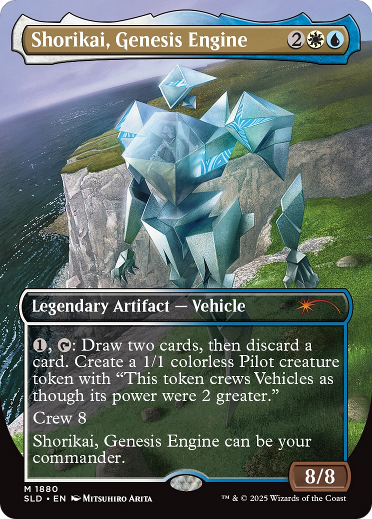 Shorikai, Genesis Engine  [Foil]  (SLD-1880) - [Secret Lair Drop] (Borderless) - Trinity Hobby