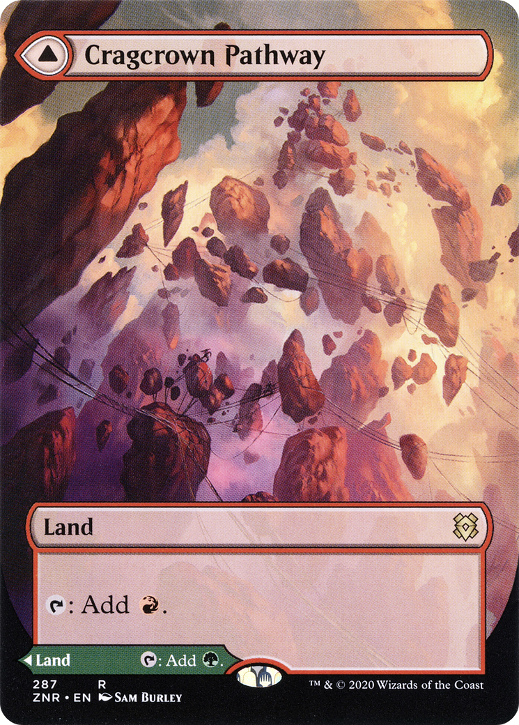 Cragcrown Pathway // Timbercrown Pathway (Borderless Alternate Art) [Zendikar Rising] - Trinity Hobby