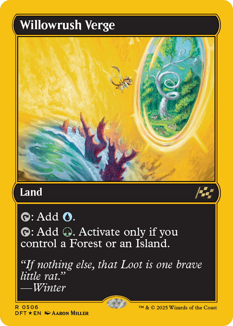 Willowrush Verge (First-Place Foil) [Aetherdrift] - Trinity Hobby