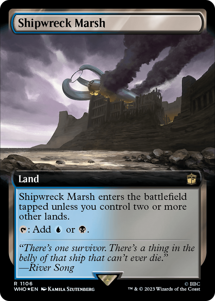 Shipwreck Marsh (Extended Art) (Surge Foil) [Doctor Who] - Trinity Hobby