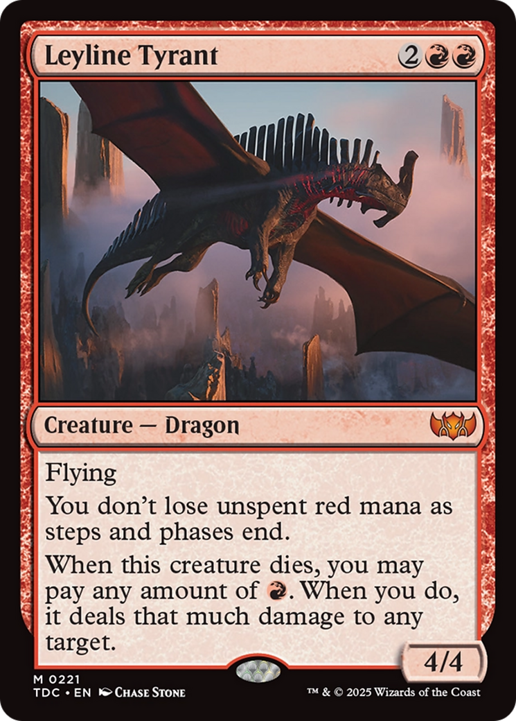 Leyline Tyrant (TDC-221) - [Commander: Tarkir: Dragonstorm]