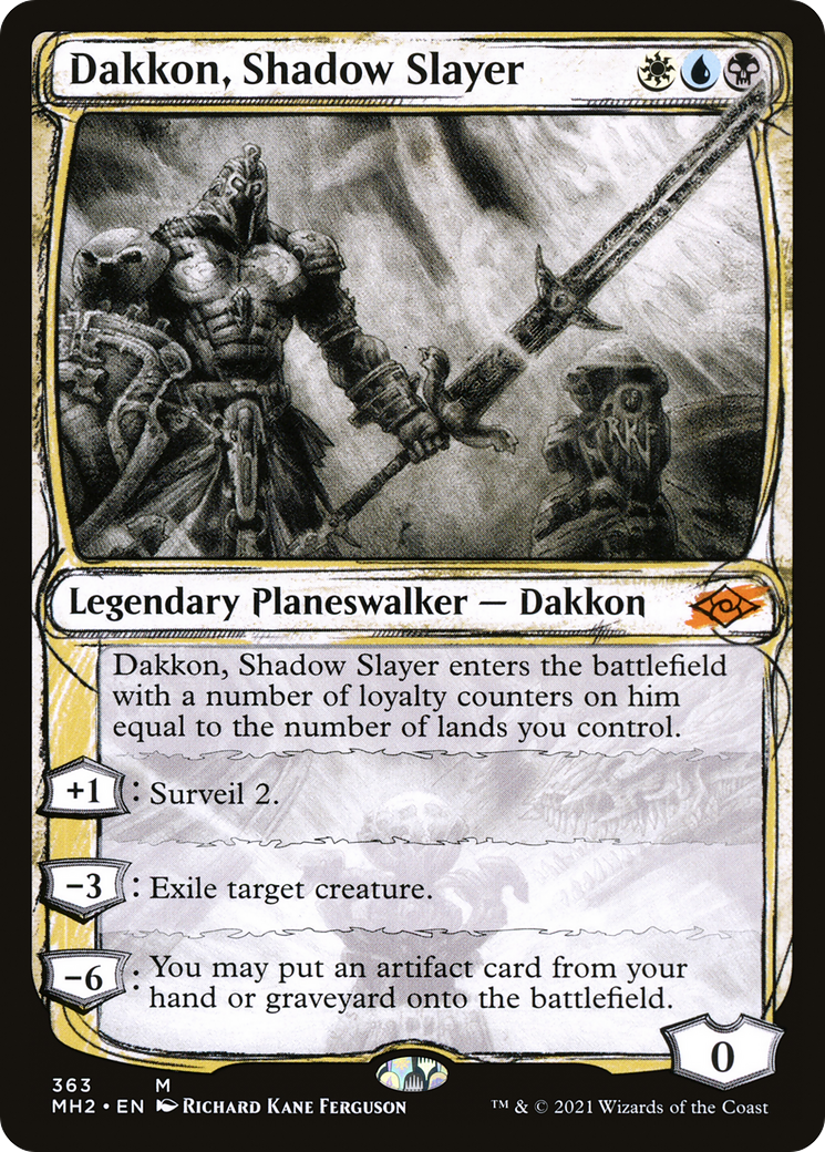 Dakkon, Shadow Slayer (Sketch) [Modern Horizons 2] - Trinity Hobby