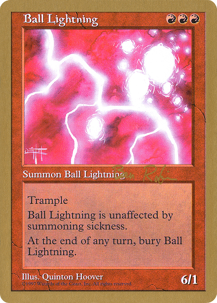 Ball Lightning (Ben Rubin) [World Championship Decks 1998] - Trinity Hobby