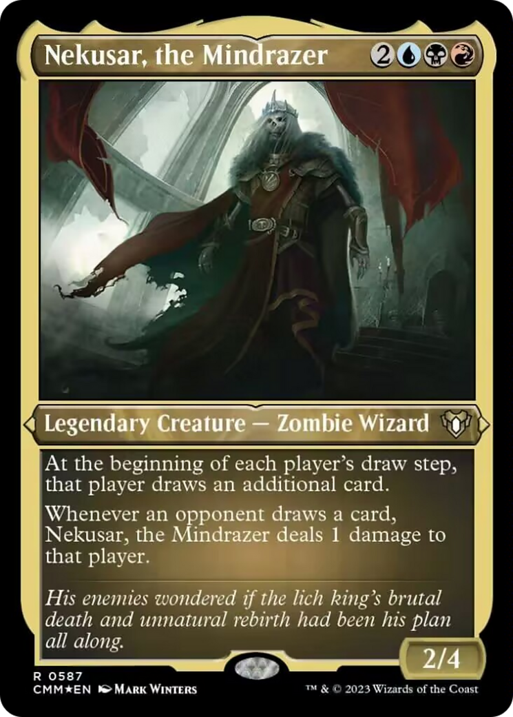 Nekusar, the Mindrazer (Foil Etched) [Commander Masters] - Trinity Hobby