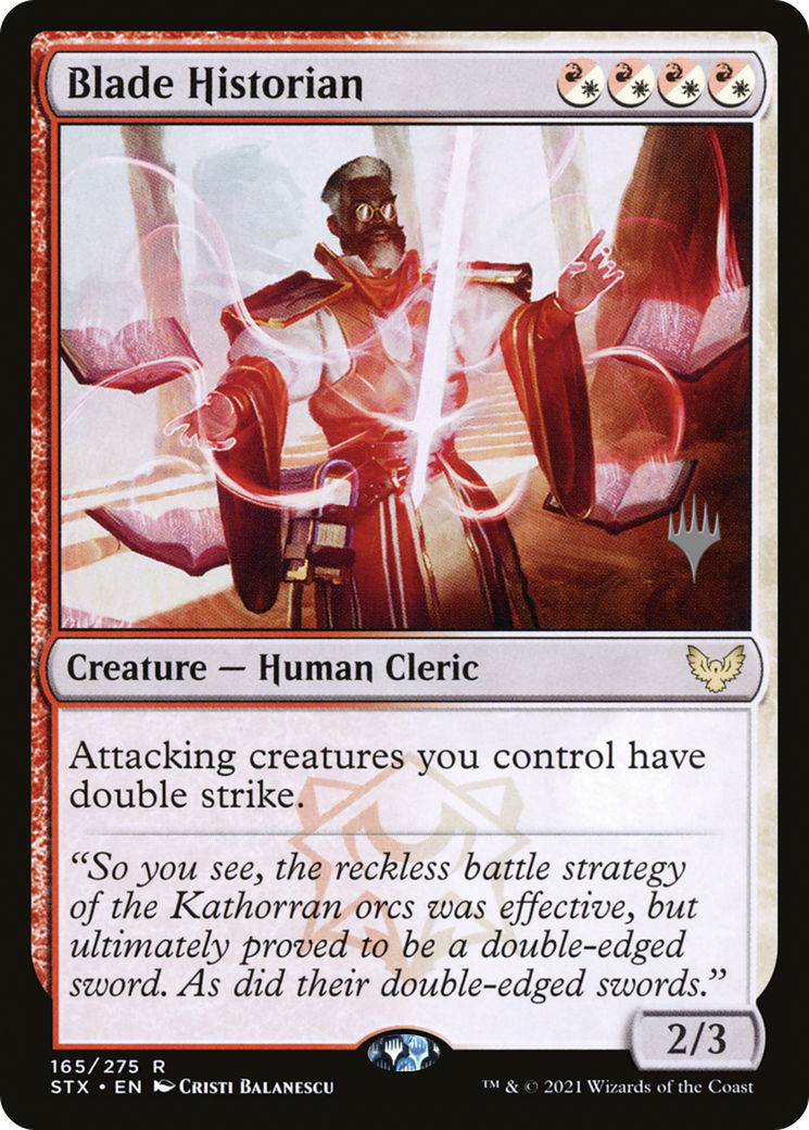 Blade Historian (Promo Pack) [Strixhaven: School of Mages Promos] - Trinity Hobby