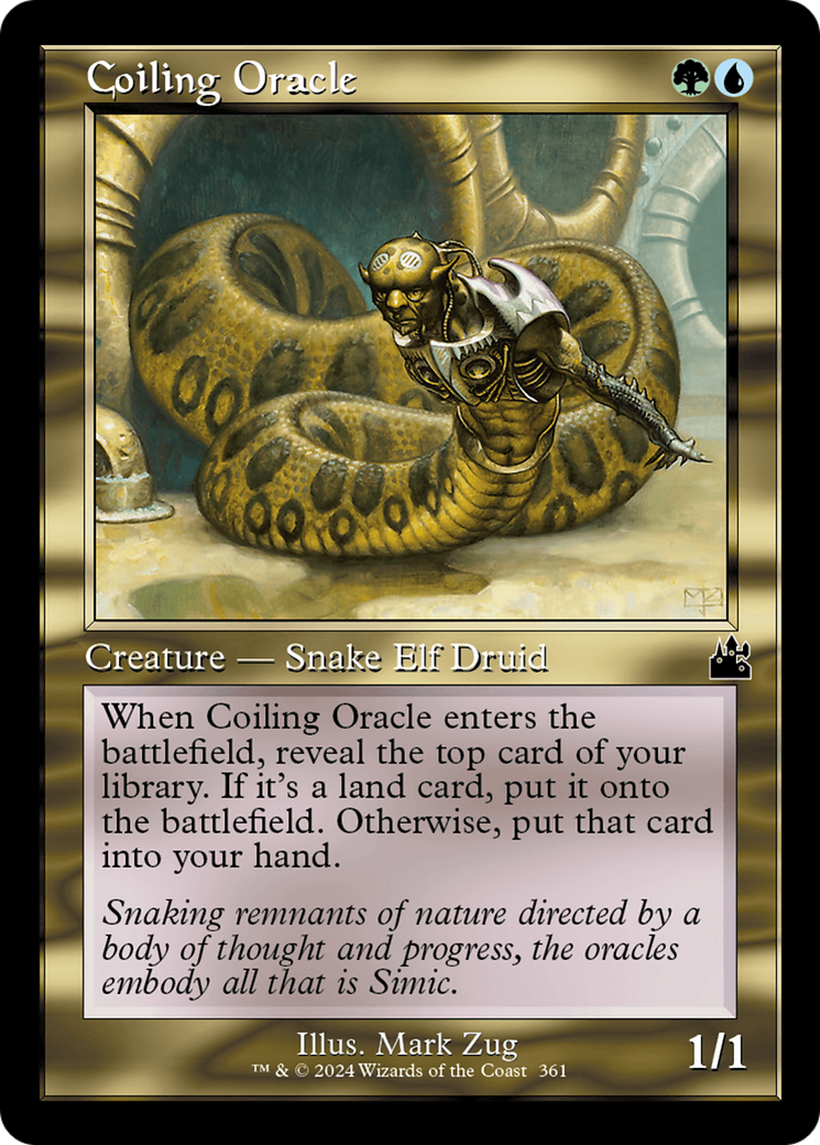 Coiling Oracle (Retro Frame) [Ravnica Remastered] - Trinity Hobby