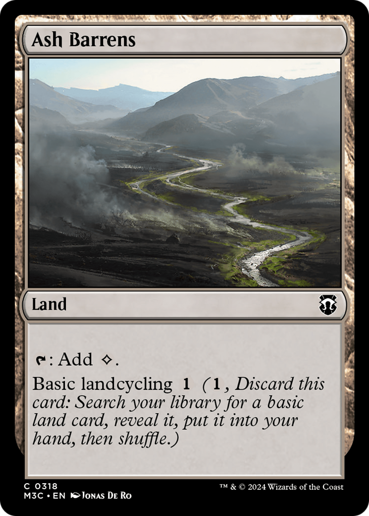 Ash Barrens (Ripple Foil) [Modern Horizons 3 Commander] - Trinity Hobby