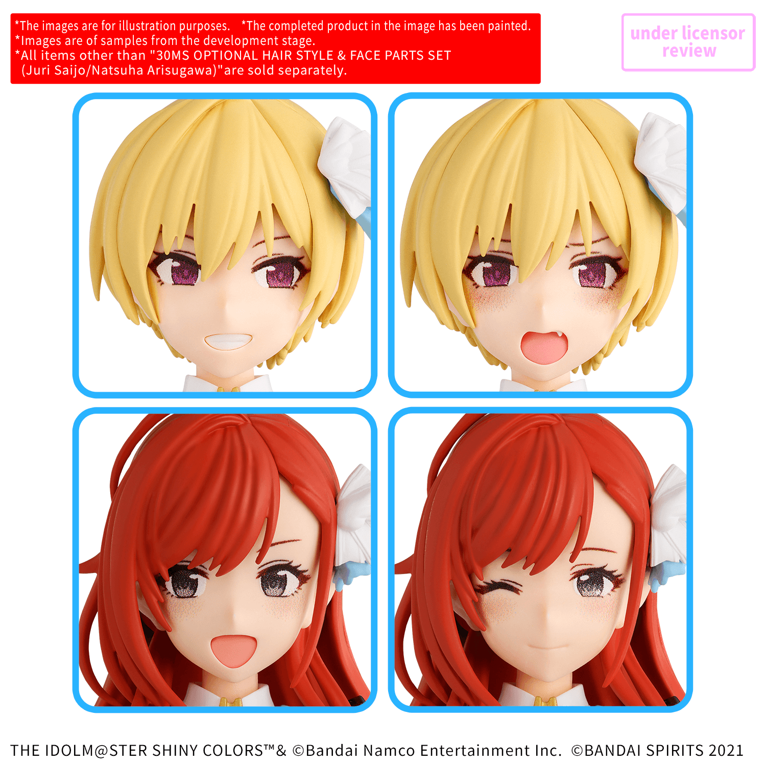 30MS OPTION HAIR STYLE & FACE PARTS SET （JURI SAIJO/NATSUHA ARISUGAWA）