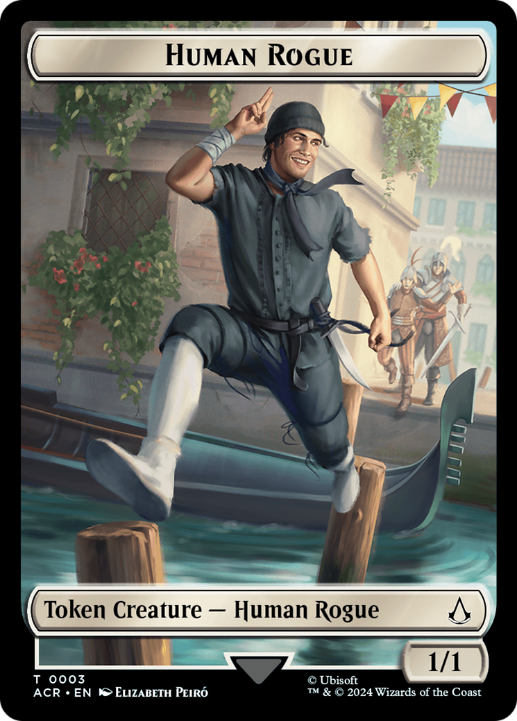 Human Rogue Token  (ACR-003) - [Assassin's Creed Tokens] - Trinity Hobby