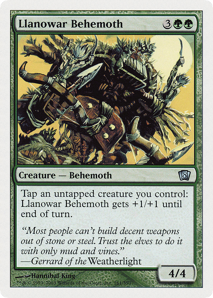 Llanowar Behemoth  (8ED-261) - [Eighth Edition] - Trinity Hobby