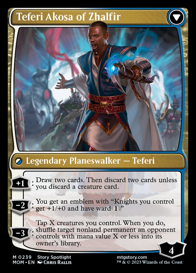 Invasion of New Phyrexia // Teferi Akosa of Zhalfir [March of the Machine] - Trinity Hobby