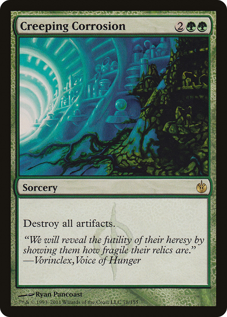 Creeping Corrosion [Mirrodin Besieged] - Trinity Hobby
