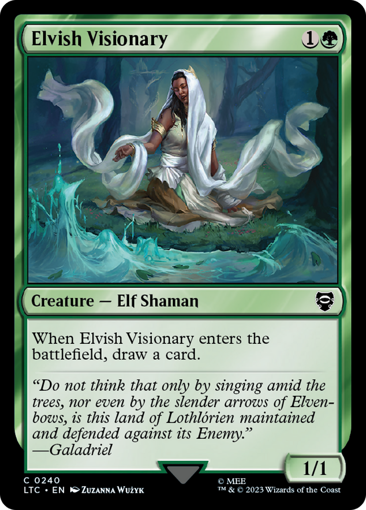 Elvish Visionary [The Lord of the Rings: Tales of Middle-Earth Commander] - Trinity Hobby
