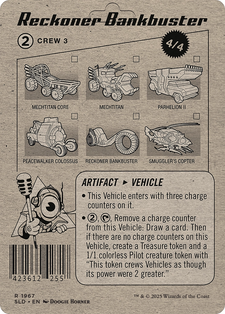 Reckoner Bankbuster // Reckoner Bankbuster  [Foil]  (SLD-1967) - [Secret Lair Drop] (Borderless) - Trinity Hobby