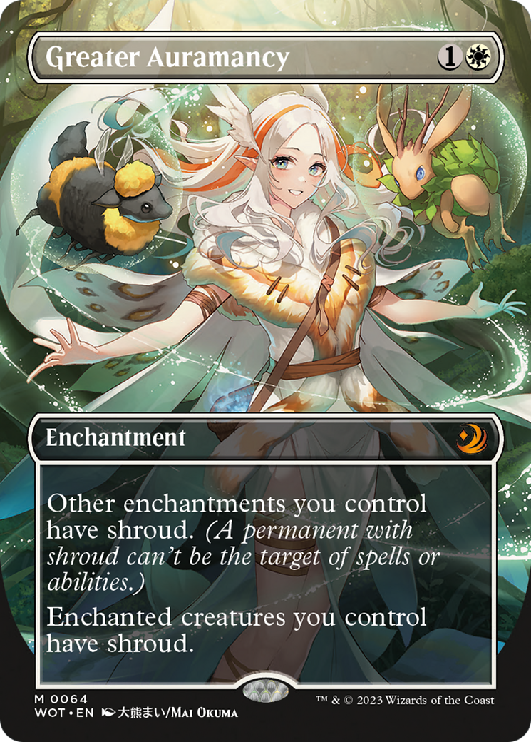 Greater Auramancy (Anime Borderless) [Wilds of Eldraine: Enchanting Tales] - Trinity Hobby