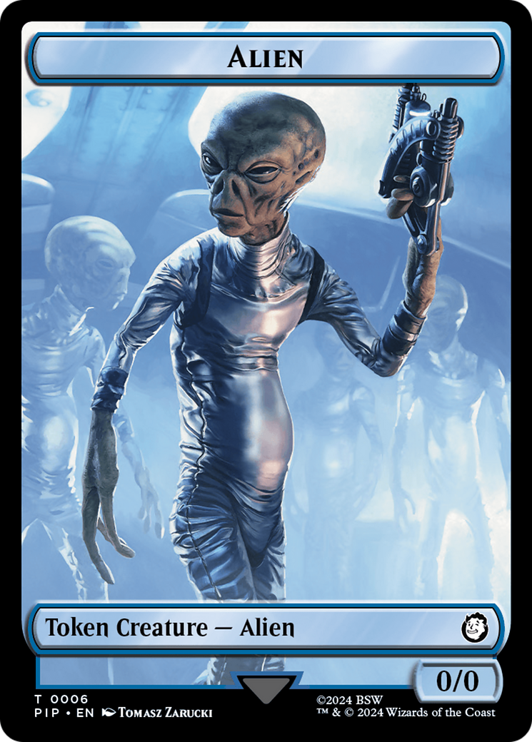 Food (0014) // Alien Double-Sided Token [Fallout Tokens] - Trinity Hobby