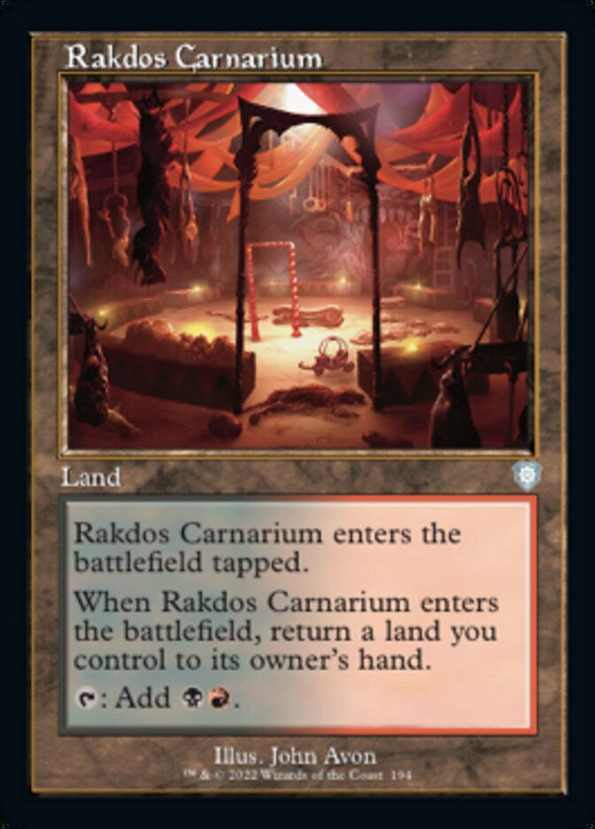 Rakdos Carnarium (Retro) [The Brothers' War Commander] - Trinity Hobby