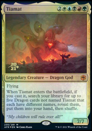Tiamat [Dungeons & Dragons: Adventures in the Forgotten Realms Prerelease Promos] - Trinity Hobby