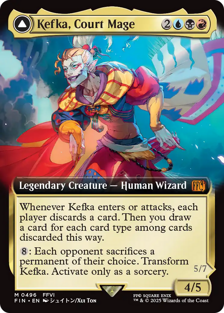 Kefka, Court Mage (Extended Art)  (FIN-496) - [FINAL FANTASY]: (Extended Art)