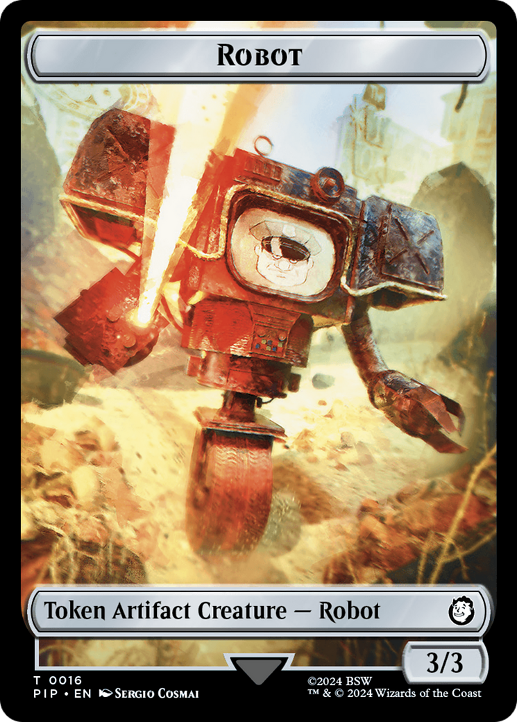 Energy Reserve // Robot Double-Sided Token [Fallout Tokens] - Trinity Hobby