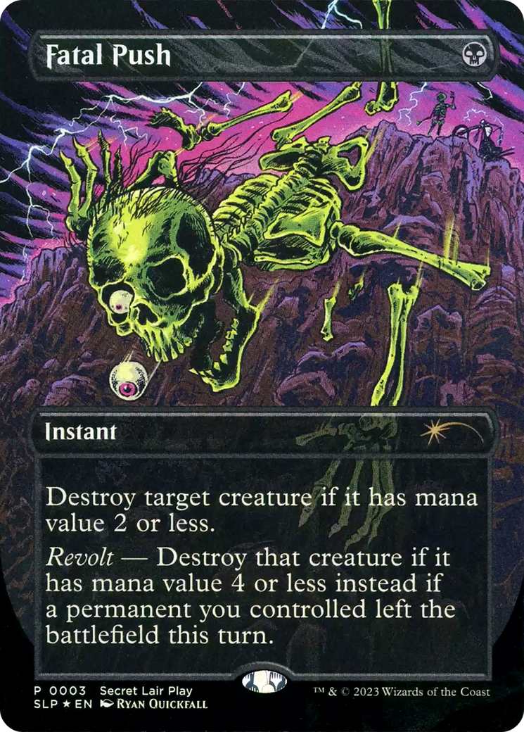 Fatal Push (Borderless) [Secret Lair Showdown] - Trinity Hobby