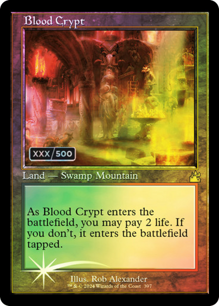 Blood Crypt (Retro) (Serialized) [Ravnica Remastered] - Trinity Hobby