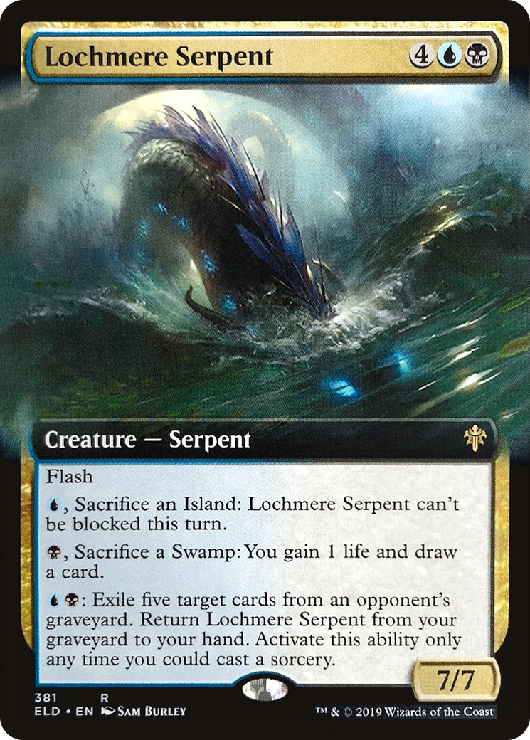 Serpent de Lochmere (Art étendu) [Trône d'Eldraine] 