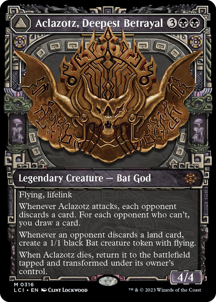 Aclazotz, Deepest Betrayal // Temple of the Dead (Showcase) [The Lost Caverns of Ixalan] - Trinity Hobby