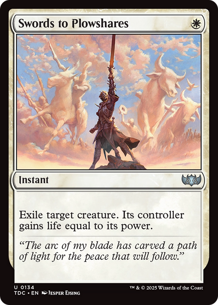 Swords to Plowshares [Tarkir: Dragonstorm Commander] - Trinity Hobby
