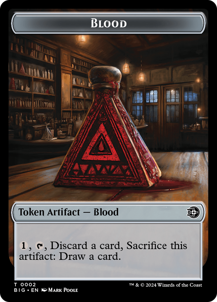Blood Token [Outlaws of Thunder Junction: The Big Score Tokens] - Trinity Hobby