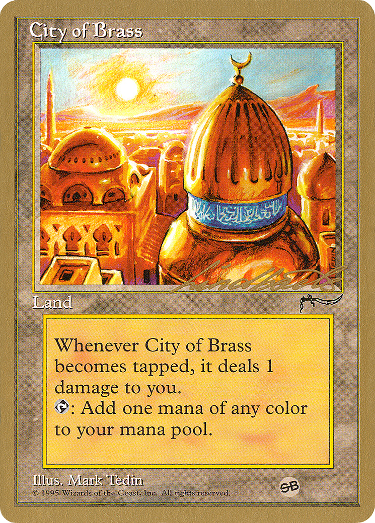 City of Brass (Leon Lindback) (SB) [Pro Tour Collector Set] - Trinity Hobby