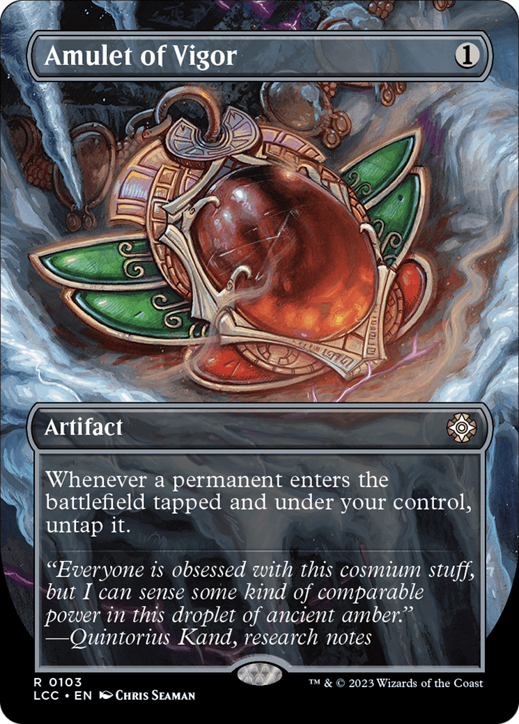 Amulet of Vigor (Borderless) [The Lost Caverns of Ixalan Commander] - Trinity Hobby