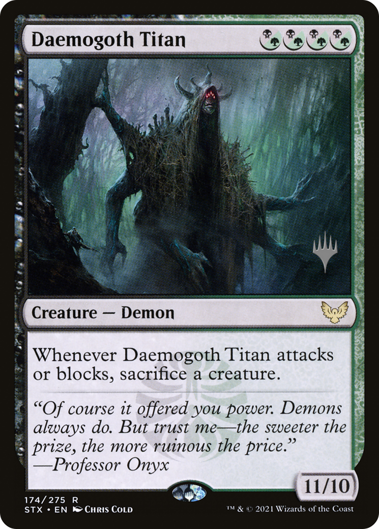 Daemogoth Titan (Promo Pack) [Strixhaven: School of Mages Promos] - Trinity Hobby