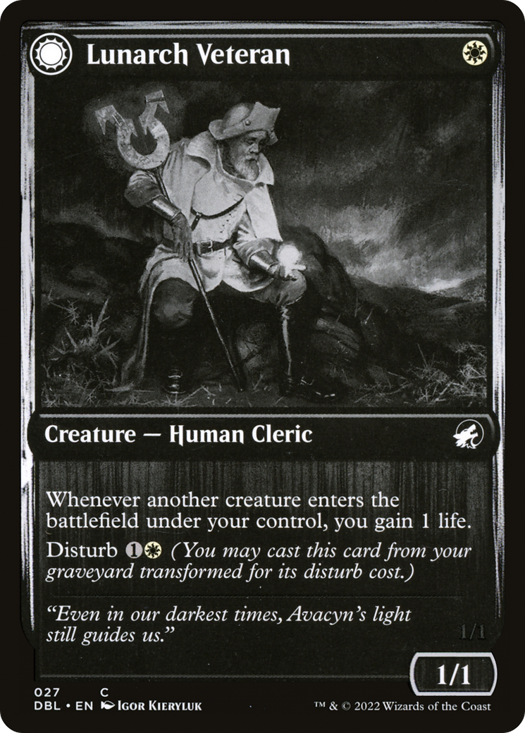 Vétéran Lunarch // Fantôme lumineux [Innistrad : Double fonctionnalité] 