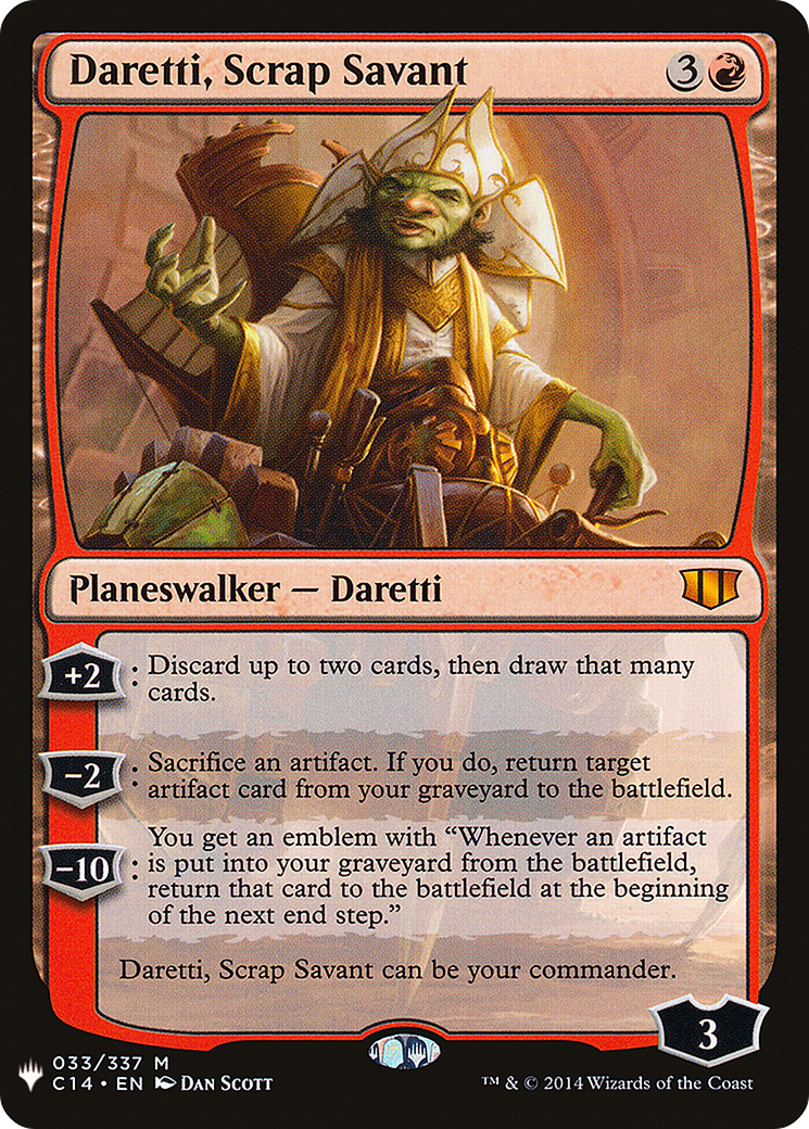 Daretti, Scrap Savant (C14) [The List] - Trinity Hobby