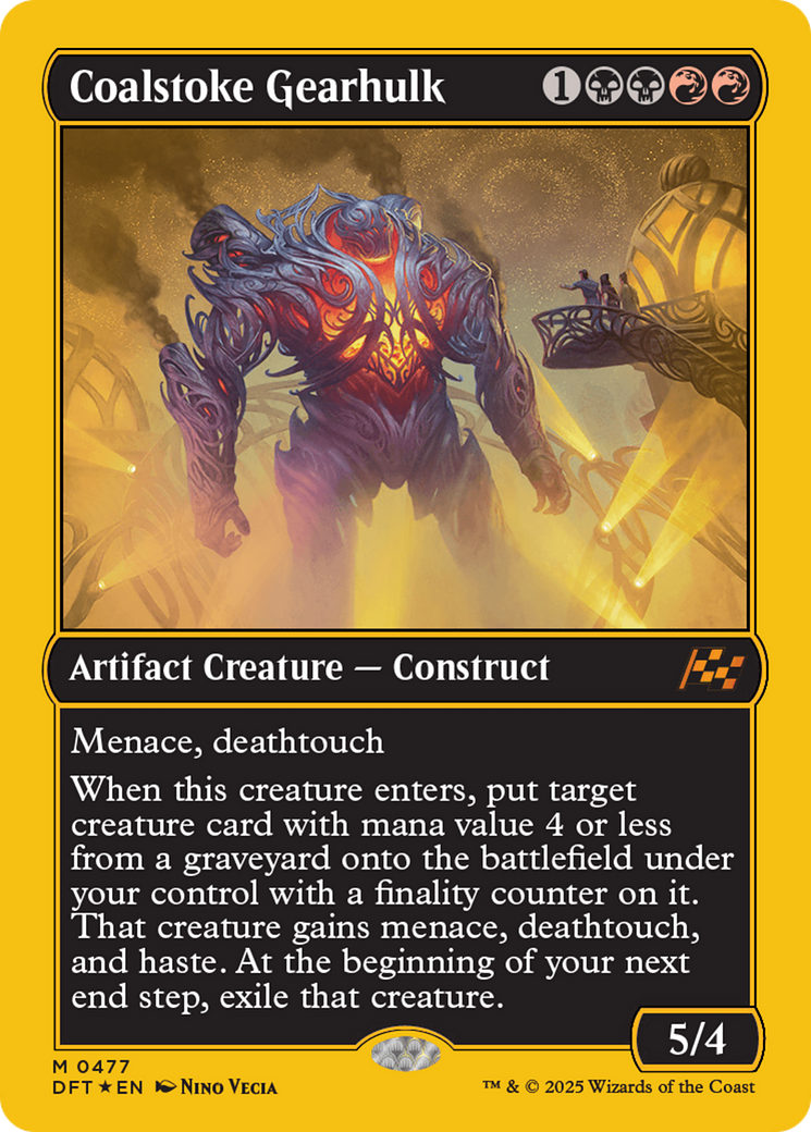 Coalstoke Gearhulk (First-Place Foil) [Aetherdrift] - Trinity Hobby