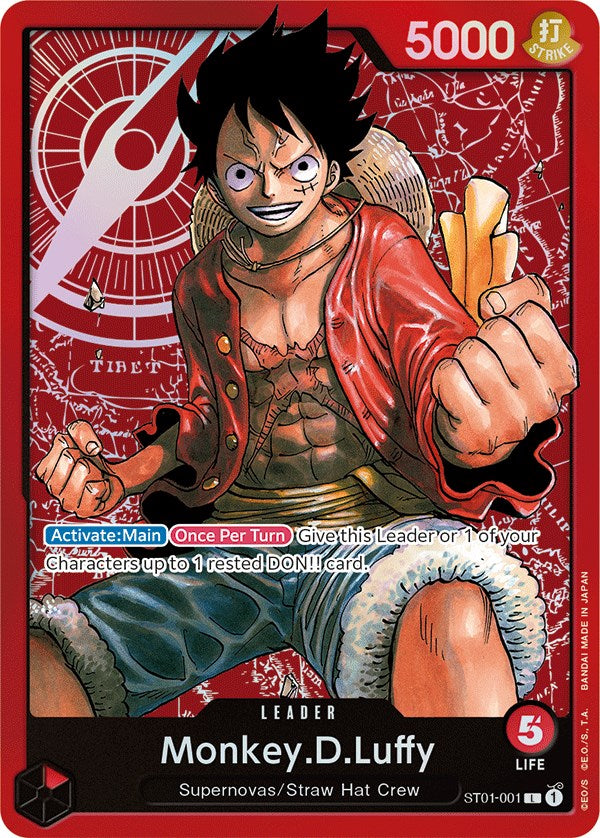 Monkey.D.Luffy (001) (ST01-001) - [Starter Deck 1: Straw Hat Crew] Foil - Trinity Hobby