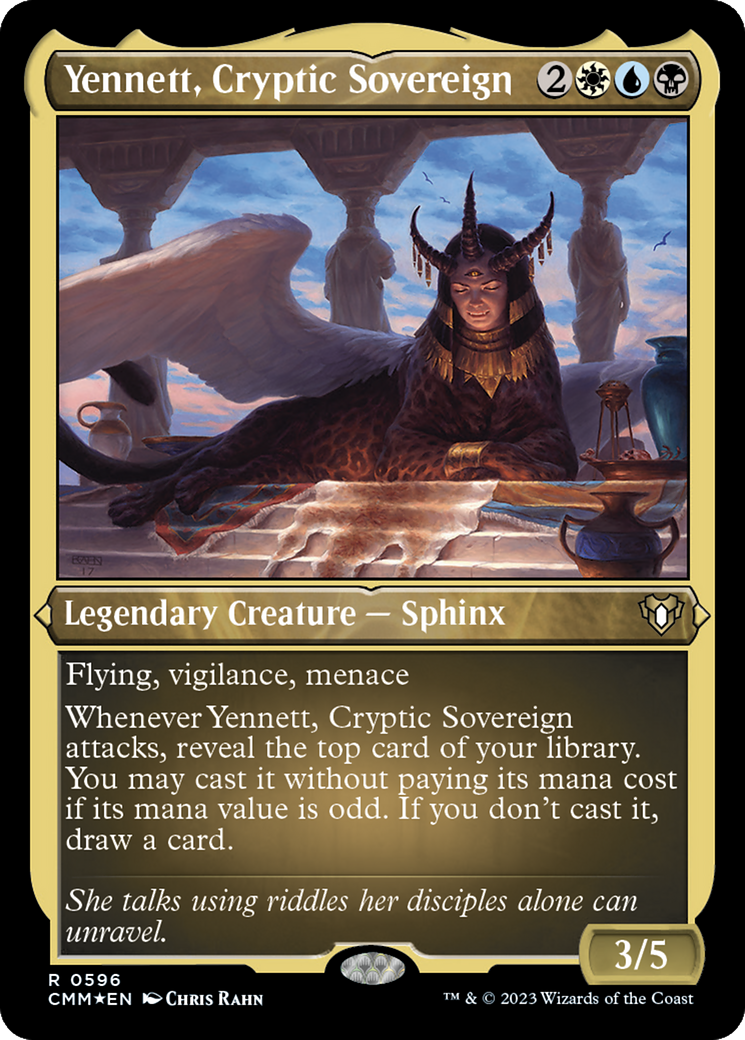 Yennett, Cryptic Sovereign (Foil Etched) [Commander Masters] - Trinity Hobby
