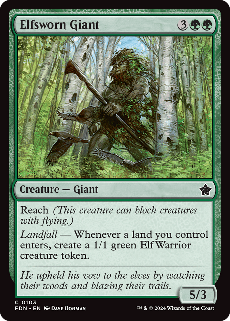 Elfsworn Giant [Foundations] - Trinity Hobby